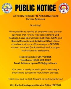 PESO Catbalogan City office photo
